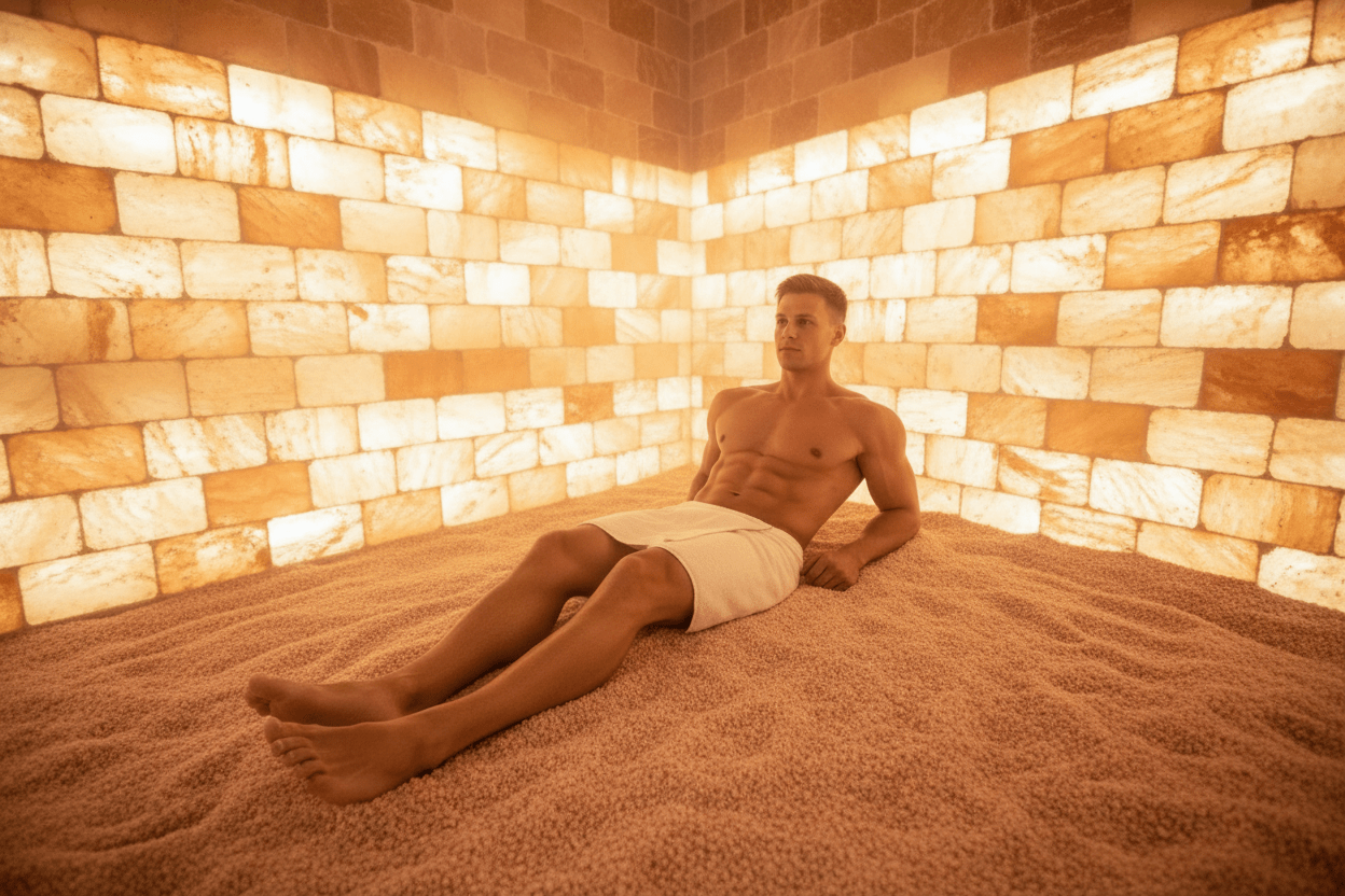 Himalayan Salt Sauna 8' x  4' Surface Area - 35 Sq feet